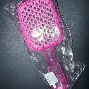 Pink Glitter Hair Brush